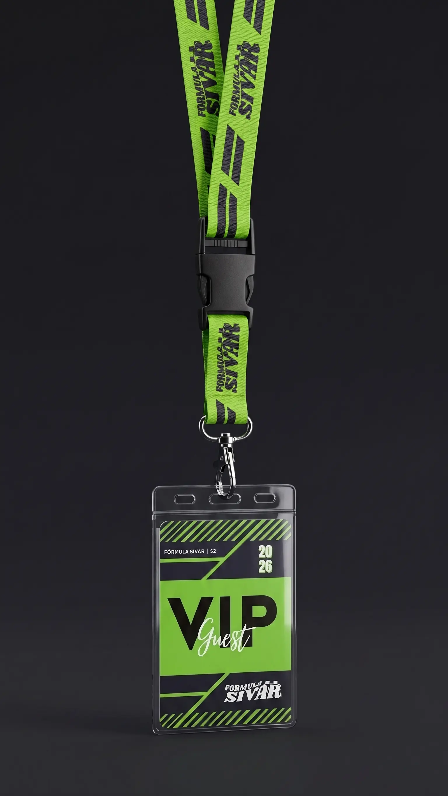 Credencial LANDYARD 2026 Formula Sivar para eventos F1